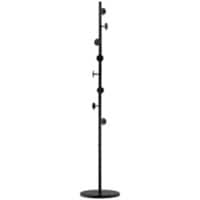 HOMCOM Coat Rack Marble,Steel Black 35 x 35 x 170 cm