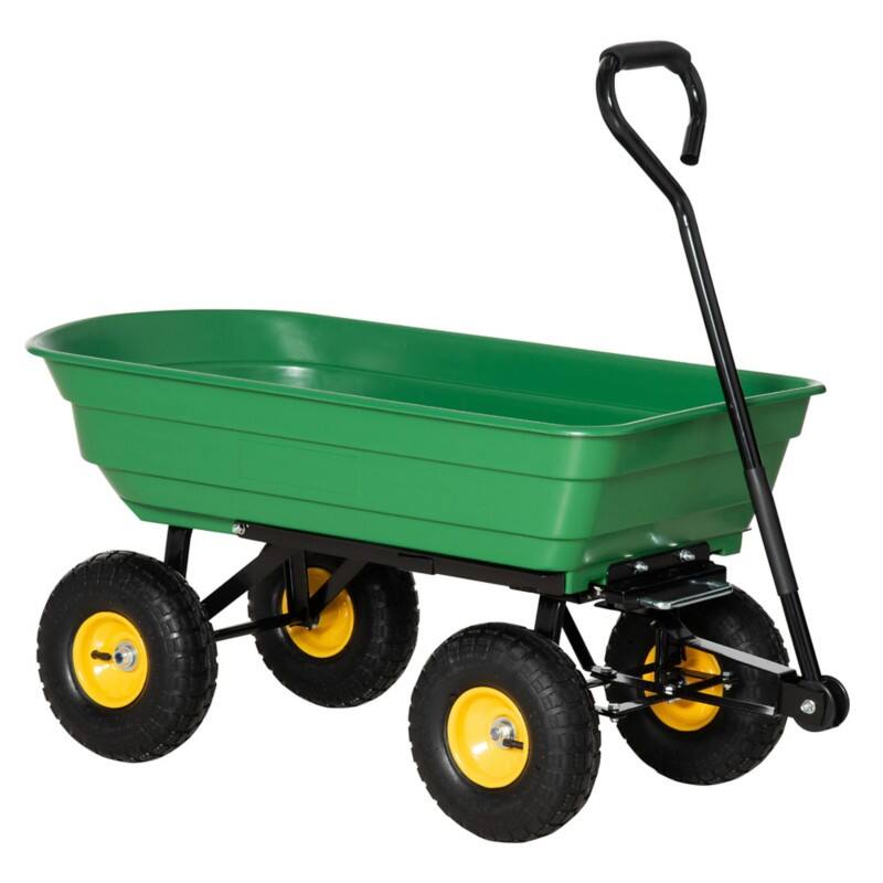 OutSunny Cart Green 520 x 1,090 x 940 mm