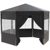 OutSunny Party tent 3.35 x 3.87 x 2.5 m Black