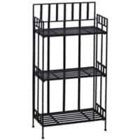 Shelf OutSunny 84B-274 Metal Black