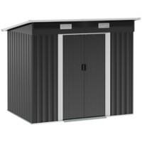 OutSunny Garden Shed 1.3 x 2.07 x 1.82 m Black