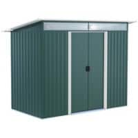 OutSunny Garden Shed 1.33 x 2.6 x 2 m Green