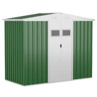 OutSunny Garden Shed 1.17 x 2.46 x 2.06 m Green