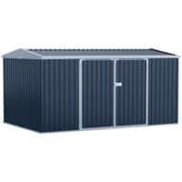 OutSunny Garden Shed 2.69 x 4.2 x 2.15 m Grey