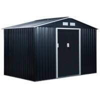 OutSunny Garden Shed 1.95 x 2.77 x 1.92 m Light Grey