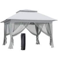 OutSunny Gazebo 3.64 x 3.64 x 2.94 m Light Grey