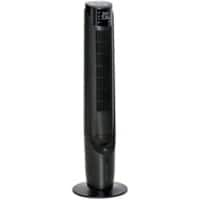 HOMCOM Fan Non Height Adjustable 60 W ABS (Acrylonitrile Butadiene Styrene) Black 31.5 x 31.5 x 107 cm