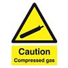 Seco Health and Safety Sign Caution Compressed Gas SRP 20 x 30 cm