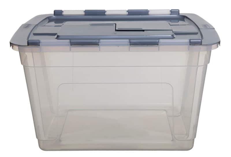 Whitefurze PP (Polypropylene) Storage Box 55 L Transparent 59 x 43 x 35 cm