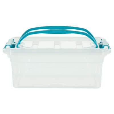 Whitefurze Carry Storage Box 5 L Transparent 31 x 20.5 x 12 cm