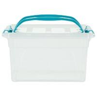 Whitefurze Carry Storage Box 7 L Transparent 31 x 20.5 x 17 cm