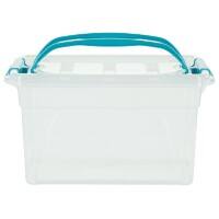 Whitefurze Carry Storage Box 7 L Transparent 31 x 20.5 x 17 cm