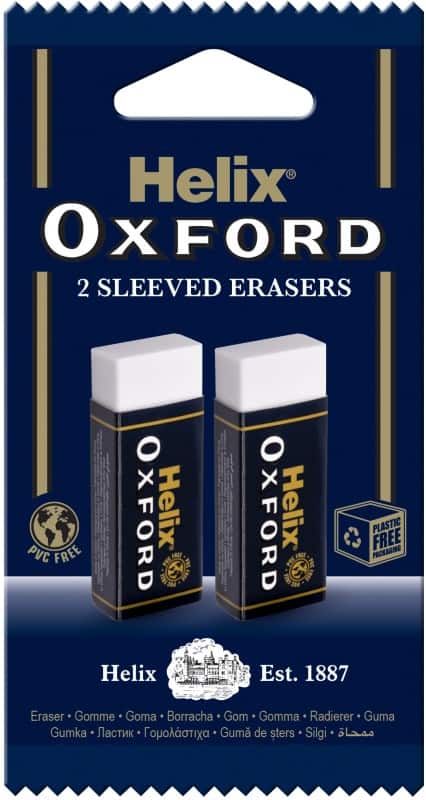 OXFORD Eraser White Pack of 2
