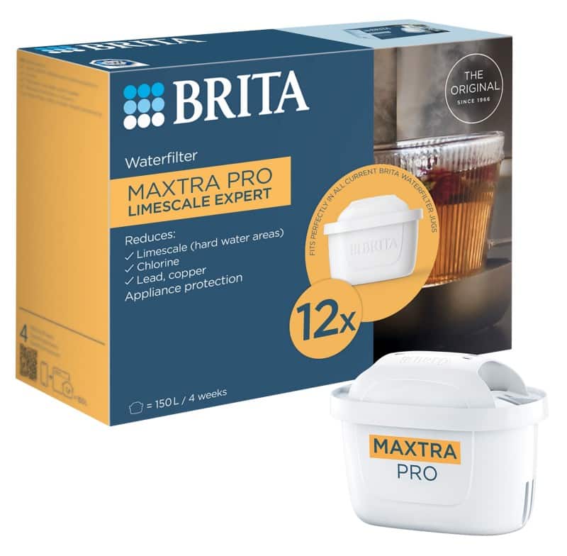 BRITA Maxtra Pro Limescale Expert 1050917 Water Filter Cartridges White Pack of 12