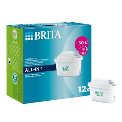 BRITA Maxtra Pro 1053090 Water Filter Cartridges White Pack of 12