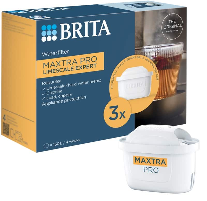 BRITA Maxtra Pro Limescale Expert 1050913 Water Filter Cartridges White Pack of 3