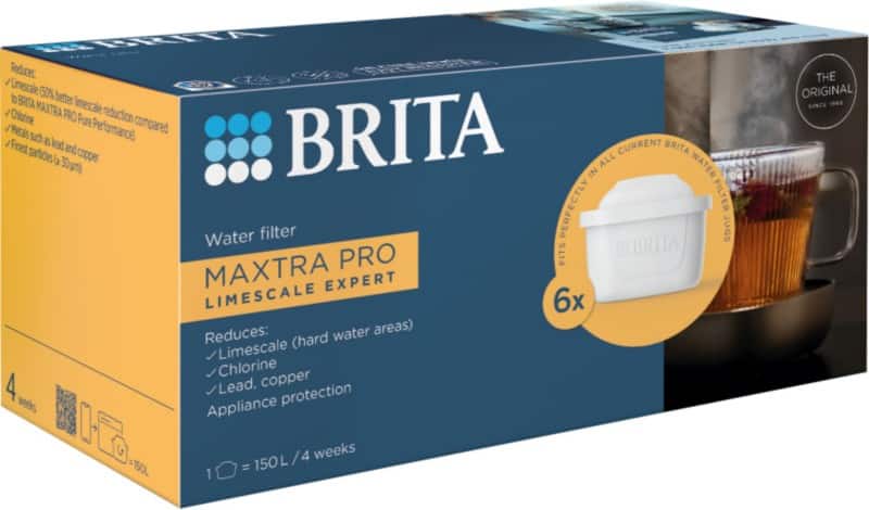 BRITA Maxtra Pro Limescale Expert 1050915 Water Filter Cartridges White Pack of 6