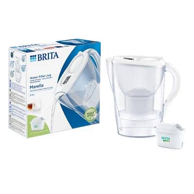 BRITA Marella 1051118 Water Filter Jug 2.4 L White including MAXTRA PRO All-in-1 cartridge