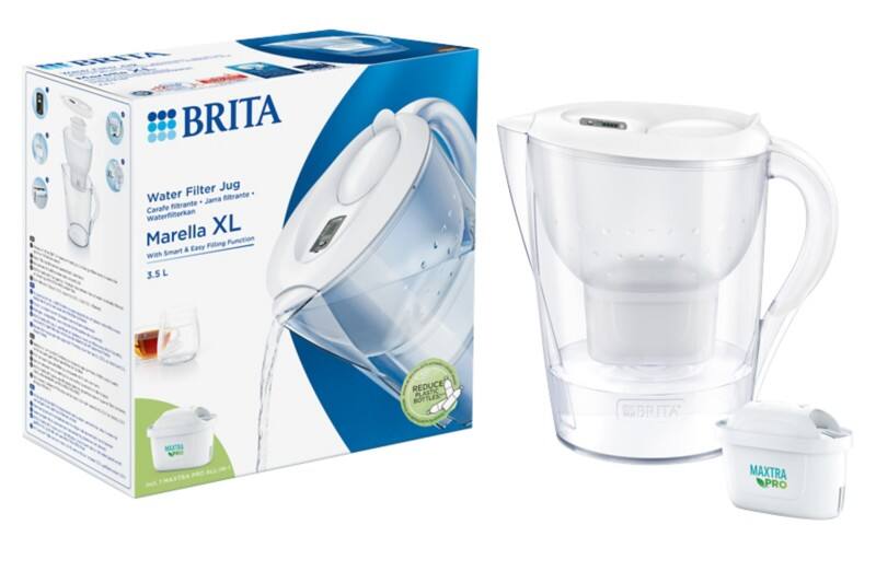 BRITA Marella XL Water Filter Jug 3.5 L White including MAXTRA PRO All-in-1 cartridge