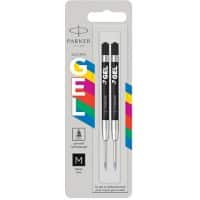 Parker S-GEL Pen Refill Ballpoint Fine Black Pack of 2