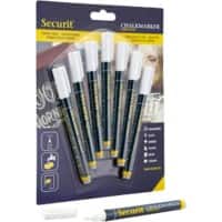 Deflecto Chalk Marker White Pack of 7