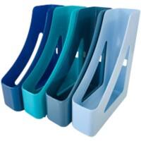 Deflecto Magazine File Cool Breeze Pack of 4