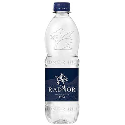 Radnor Hills Still Spring Water 1 Bottle of 500 ml and Sparkling Mineral Water 1 Bottle of 500ml