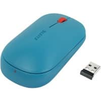Leitz Cosy Dual Wireless Ergonomic Mouse 6531 Optical For Right and Left-Handed Users Bluetooth/USB-A Nano Receiver Blue