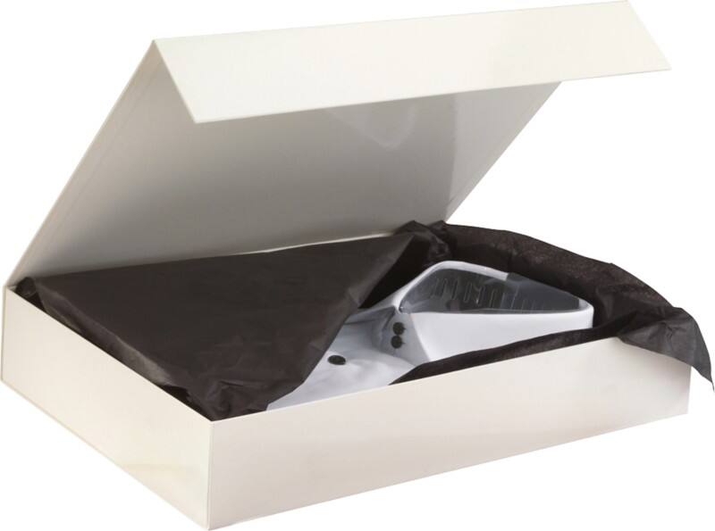 RAJA Gift Box Cardboard 265 (W) x 65 (D) x 375 (H) mm Ivory Pack of 10