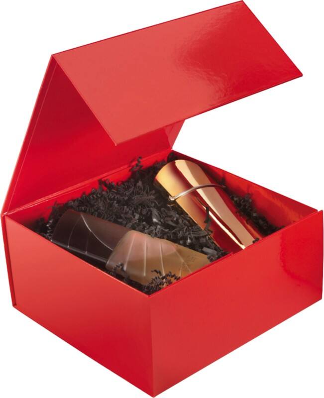 RAJA Gift Box Cardboard 225 x 105 x 225 mm Red Pack of 10