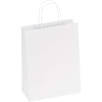 RAJA Carrier Bag Paper White 100 gsm 29 x 10 x 22 cm Pack of 200