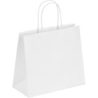 RAJA Carrier Bag Paper White 100 gsm 41 x 13 x 32 cm Pack of 200