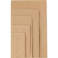 RAJA Bag Kraft Paper Brown 60 gsm 39 x 7.5 x 24 cm Pack of 250