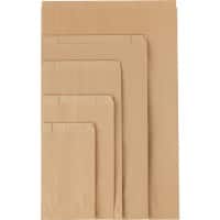 RAJA Bag Kraft Paper Brown 60 gsm 12 x 7 x 12 cm Pack of 250