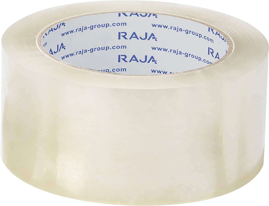 RAJA Packaging Tape Transparent 48 mm (W) x 66 m (L) PP (Polypropylene) P348NLC6R