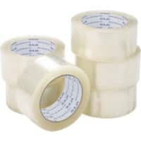 RAJA Packaging Tape Transparent 48 mm (W) x 66 m (L) PP (Polypropylene) P348NLC6R