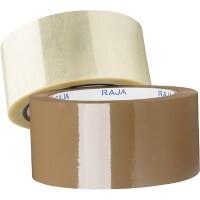 RAJA Packaging Tape Transparent 48 mm (W) x 66 m (L) PP (Polypropylene) P48NLC