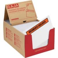 RAJA Self Seal Document Enclosed Envelopes C5 Transparent 16.5 (W)x 22.5 (H) cm Pack of 1000