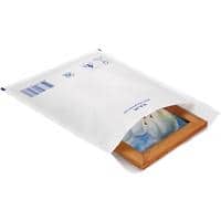 RAJA Padded Envelopes White Plain 150 (W) x 210 (H) mm Peel and Seal 75 gsm Recycled 50% Pack of 100