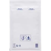 RAJA Padded Envelopes White Plain 220 (W) x 330 (H) mm Peel and Seal 75 gsm Recycled 50% Pack of 100