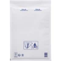 RAJA Padded Envelopes White Plain 240 (W) x 330 (H) mm Peel and Seal 75 gsm Recycled 50% Pack of 100