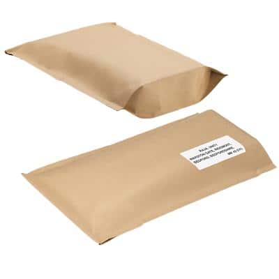 RAJA Peel and Seal Mailing Bag Brown 280 (W) x 440 (H) mm Plain 125 gsm Pack of 250