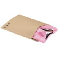 RAJA Peel and Seal Mailing Bag Brown 350 (W) x 440 (H) mm Plain 125 gsm Pack of 250