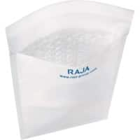 RAJA Padded Envelopes White Plain Kraft Paper, PE (Polyethylene) 440 (W) x 300 (H) mm Peel and Seal 75 gsm Recycled 50% Pack of 50