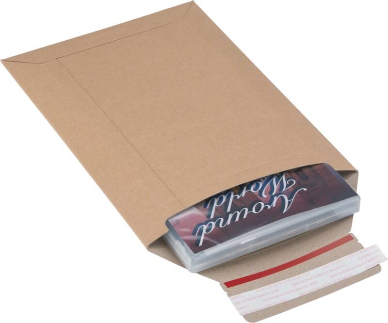 RAJA Board Back Envelopes Board 345 (W) x 245 (H) mm Brown Pack of 100