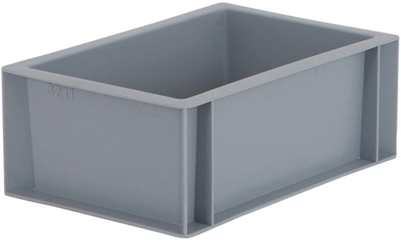 BiGDUG Storage Box 5 L Grey 200 x 300 x 120 cm Pack of 10