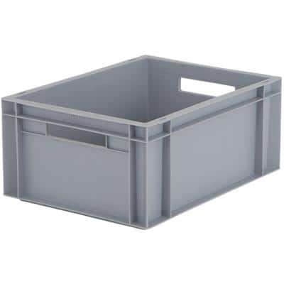 BiGDUG Storage Box 15 L Grey 30 x 40 x 17.5 cm Pack of 10