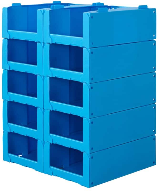 BiGDUG Stacking Pick Bins 40 x 60 x 20 cm Pack of 10