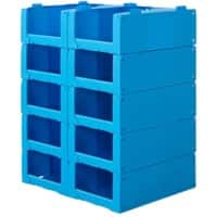 BiGDUG Stacking Pick Bins 40 x 60 x 20 cm Pack of 10