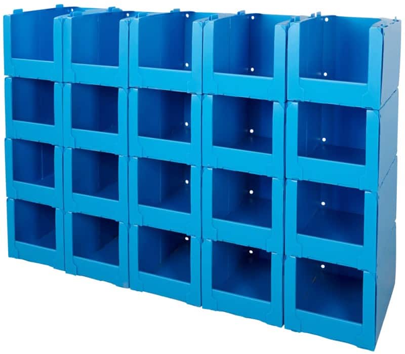 BiGDUG Stacking Pick Bins 40 x 60 x 34.1 cm Pack of 10